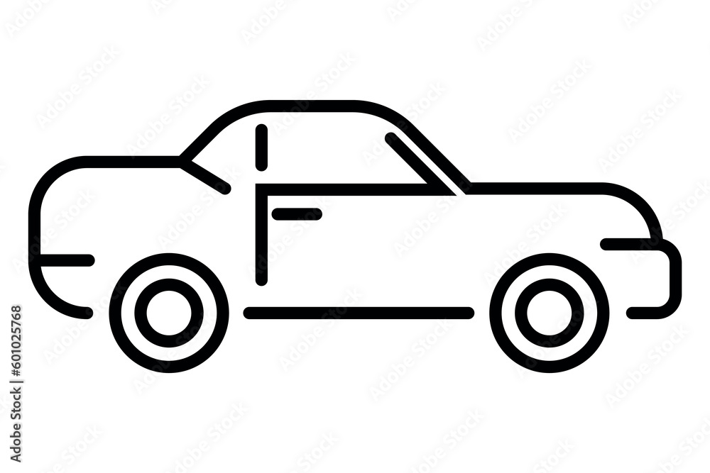 Simple vector car icon. eps 10