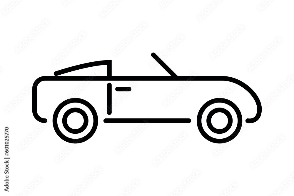 Simple vector car icon. eps 10