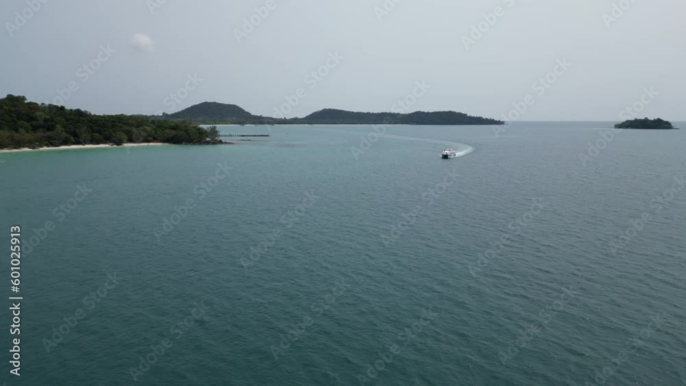 boat on the sea - Koh Rong of Cambodia boat on the sea - Koh Rong of Cambodia