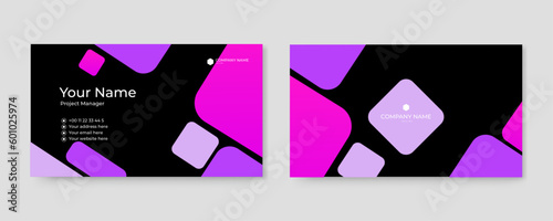 Geometry elegant corporate card. Creative and clean minimalist style.