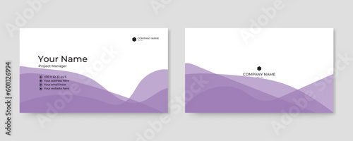 Modern business card template. Creative and clean minimalist style.
