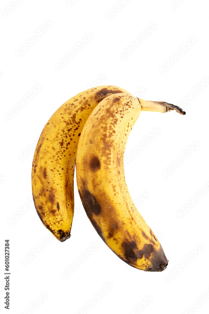 whole bananas on White background, ripe bananas whole bananas on White background, ripe bananas