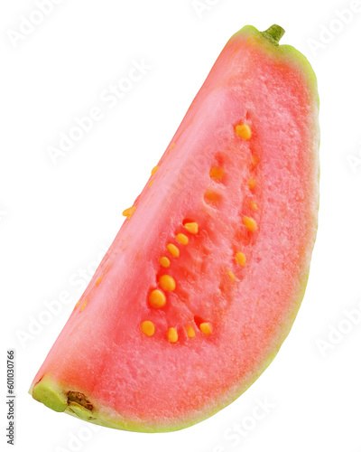 Tableau sur toile guava isolated on white background, full depth of field