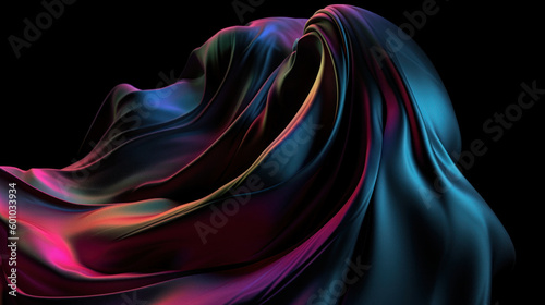 beautiful colors of fabric silk texture pattern