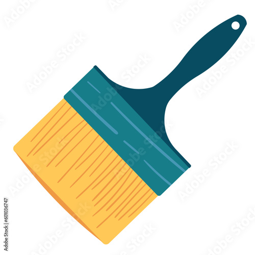 Flat Large Brush Paint Brush Object