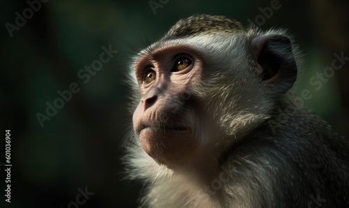 A monkey Close-up, generative AI © Enigma