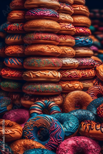 colourful donuts 