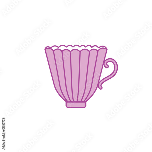 Wave Glass Coffee and Tea Vectors