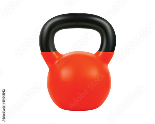 vector red kettlebell