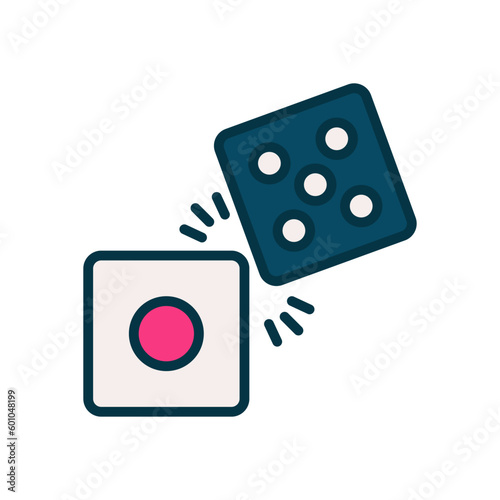 dices icon for your website, mobile, presentation, and logo design.