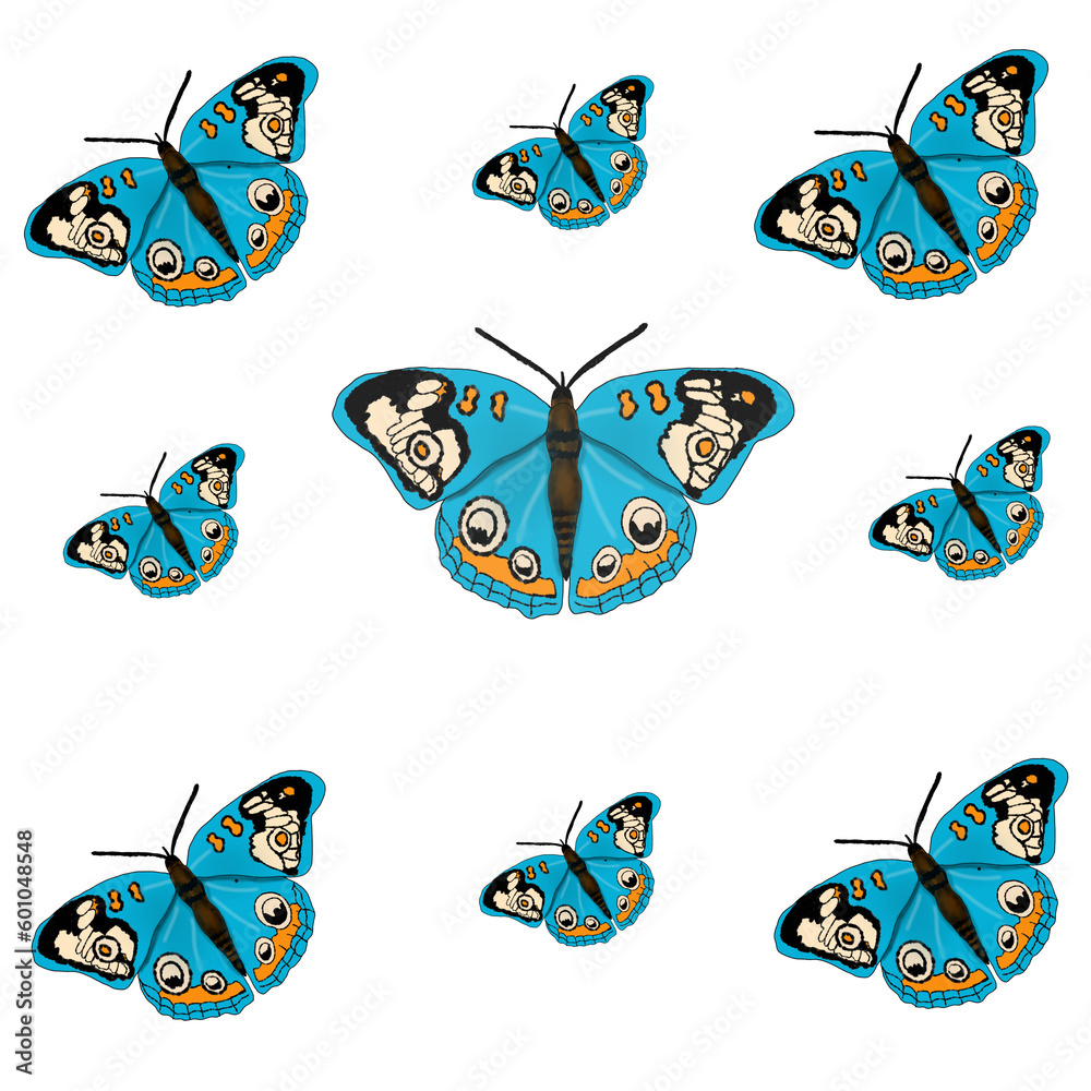 Obraz premium seamless pattern with butterflies