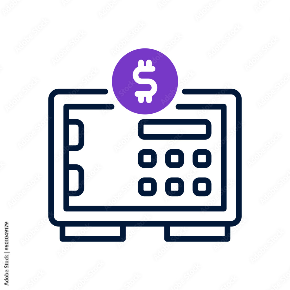 safebox icon for your website, mobile, presentation, and logo design.