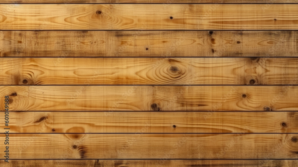 Fototapeta premium Flat Wooden Surface Top View Made Of Flat Boards Created By Artificial Intelligence For Decorative And Design Purposes