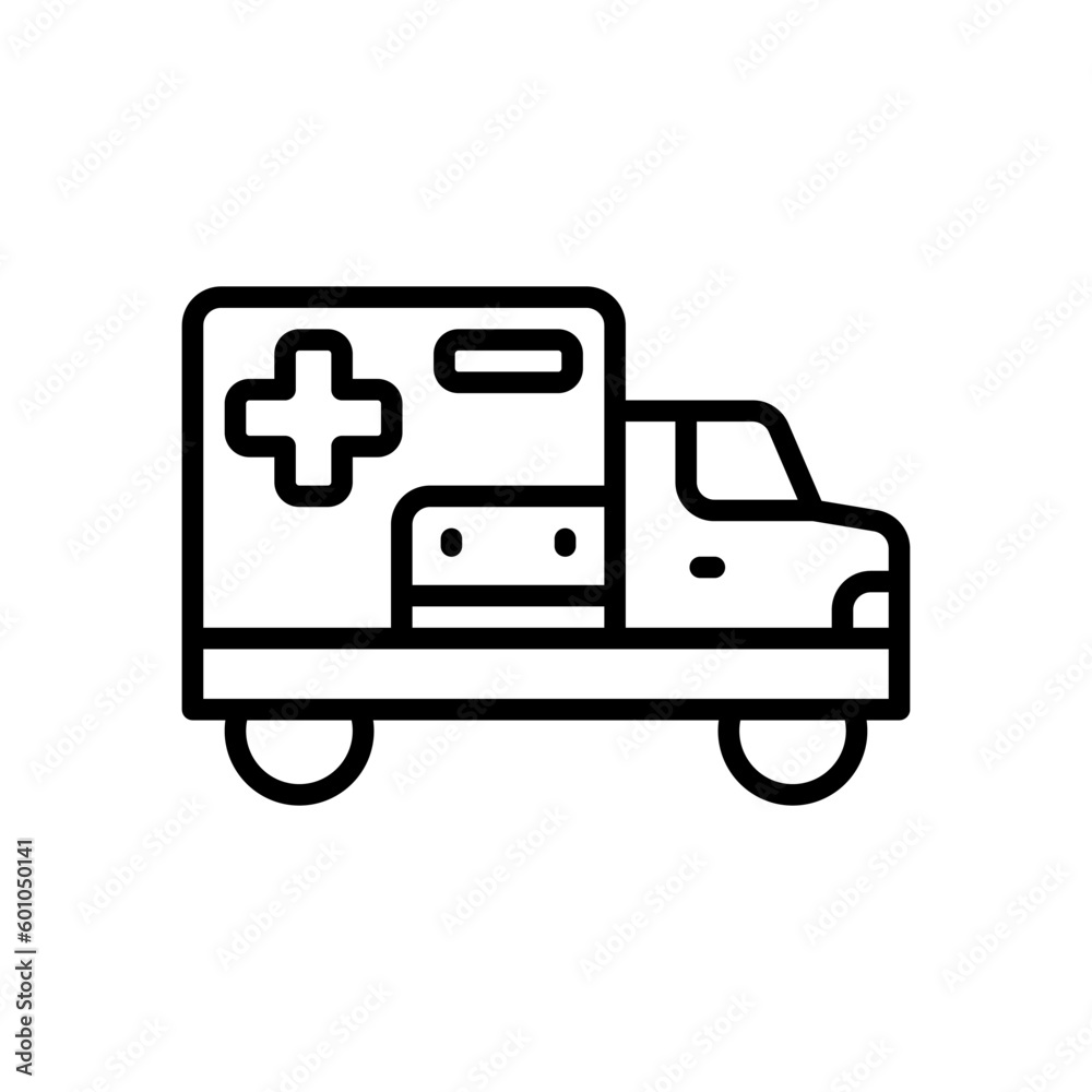 ambulance icon for your website, mobile, presentation, and logo design.