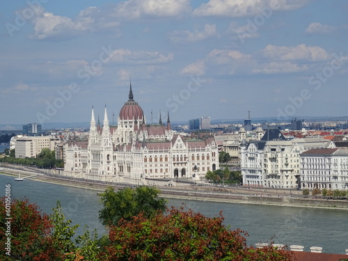 View of Budapest and Danube river