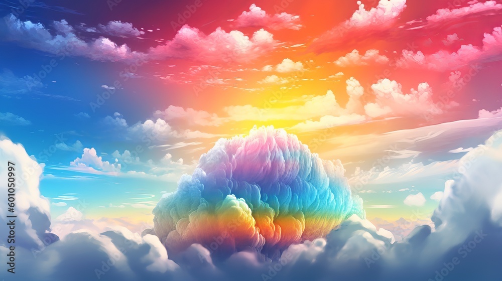 Drawing Rainbow in the Clouds Generative AI