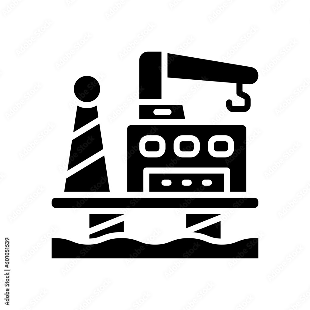 oil rig icon for your website, mobile, presentation, and logo design. oil rig icon for your website, mobile, presentation, and logo design.