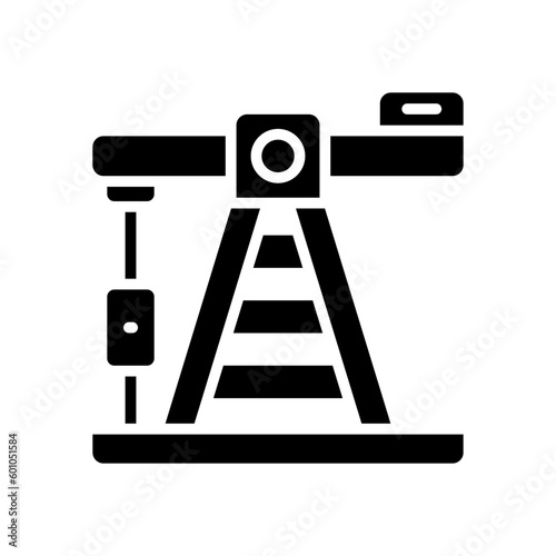 pump jack icon for your website, mobile, presentation, and logo design.