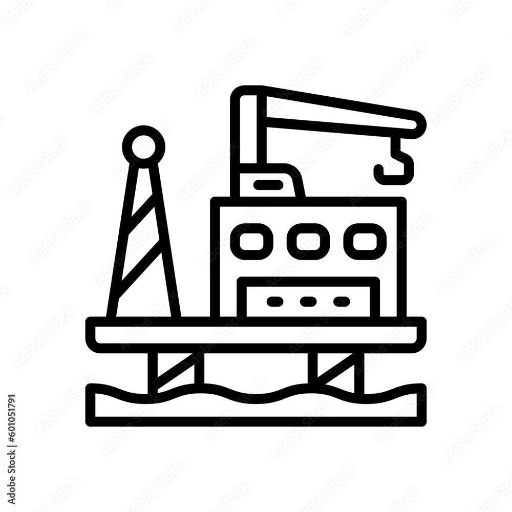 oil rig icon for your website, mobile, presentation, and logo design. oil rig icon for your website, mobile, presentation, and logo design.