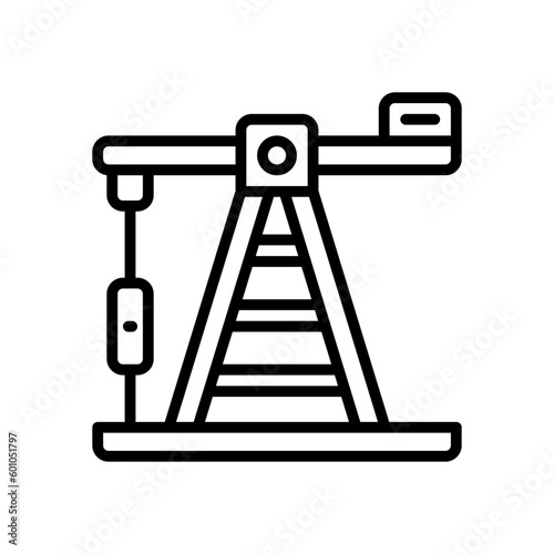 pump jack icon for your website, mobile, presentation, and logo design.