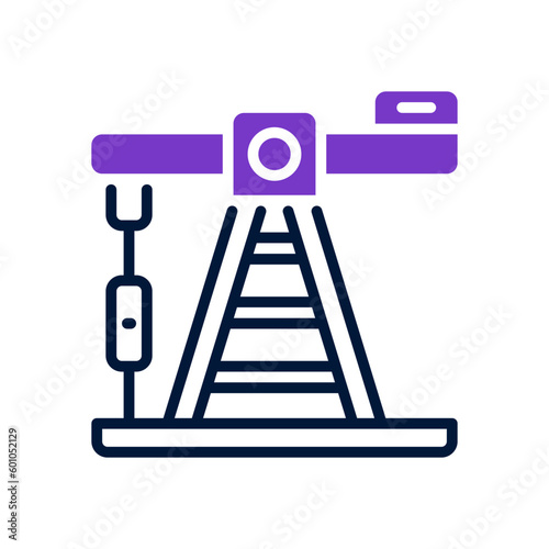 pump jack icon for your website, mobile, presentation, and logo design.