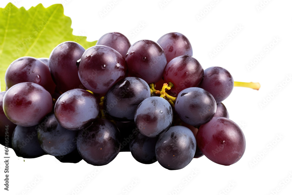 Fototapeta premium bunch of grapes isolated PNG