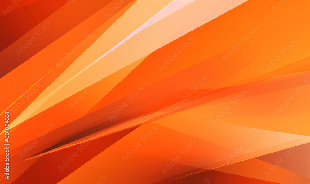 Abstract orange color background or wallpaper with angles, polygons, triangles or concave