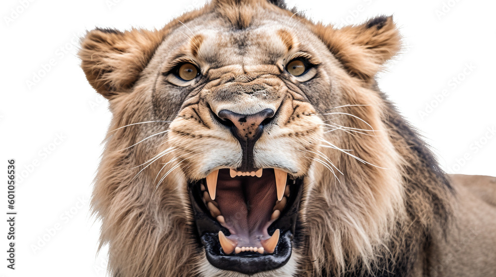 Obraz premium Angry Lion Face