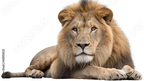 Lion on white background © Peter