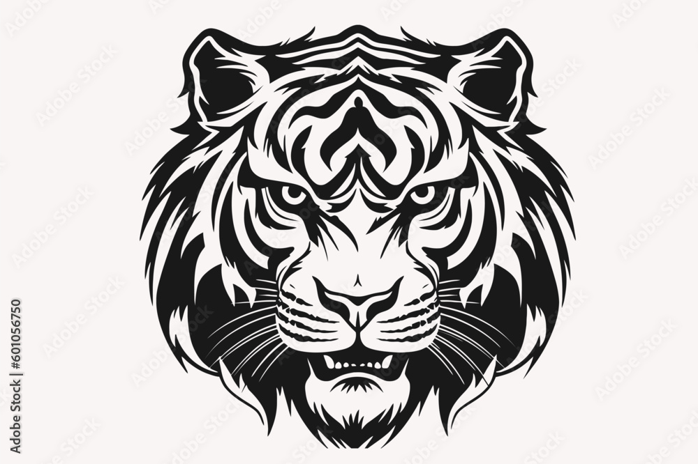 tiger head vector illustration mascot logo vector tiger head vector illustration mascot logo vector