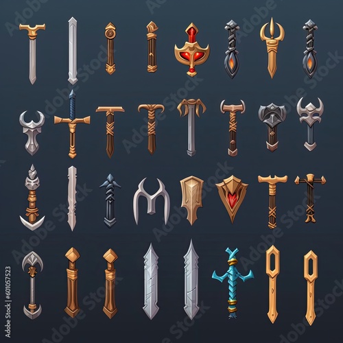 steel sword weapon game ai generated