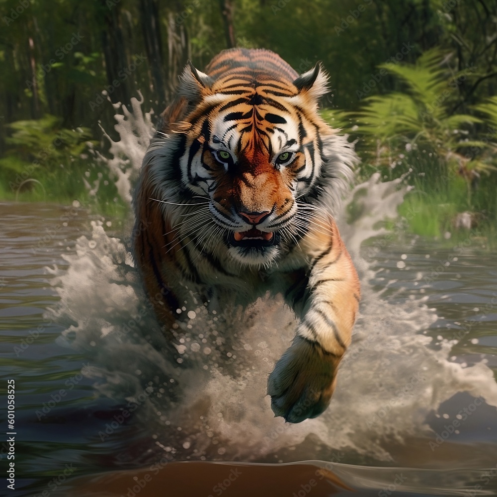 Tigre corriendo