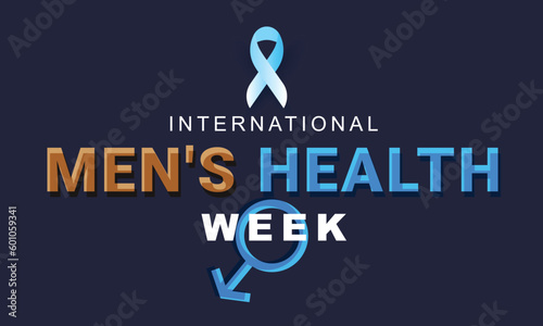National Men's Health awareness week . background, banner, card, poster, template. Vector illustration.