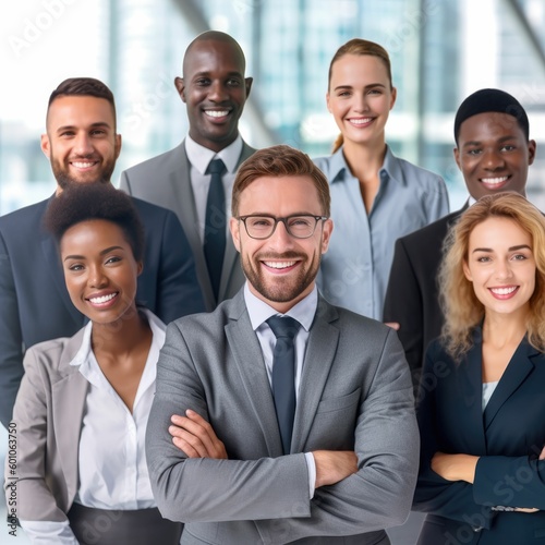Wallpaper Mural Corporate stock photo with business people Torontodigital.ca