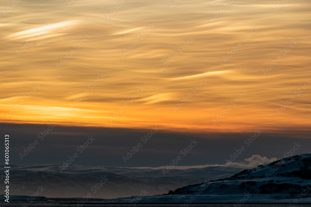 sunrise over the mountains