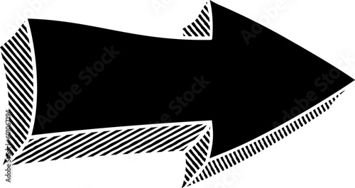 An arrow sign icon directio...