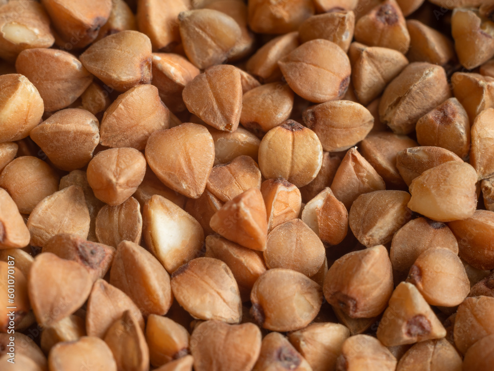 buckwheat groats close-up. buckwheat groats close-up.