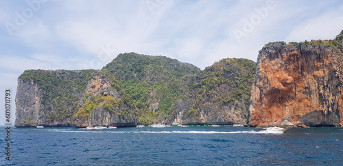 Views from Ferry boat arriving to Phi Phi Islands