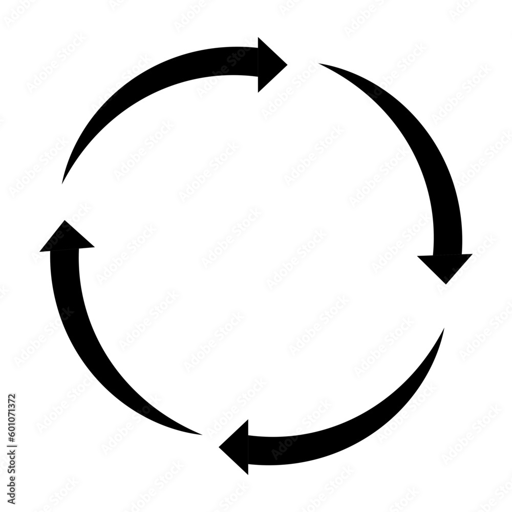 © GOP Creative - repeating rotation four arrows icon