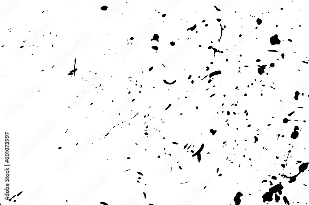 Fototapeta premium Grunge dots and points texture background. Abstract grainy overlay. PNG graphic illustration with transparent background.