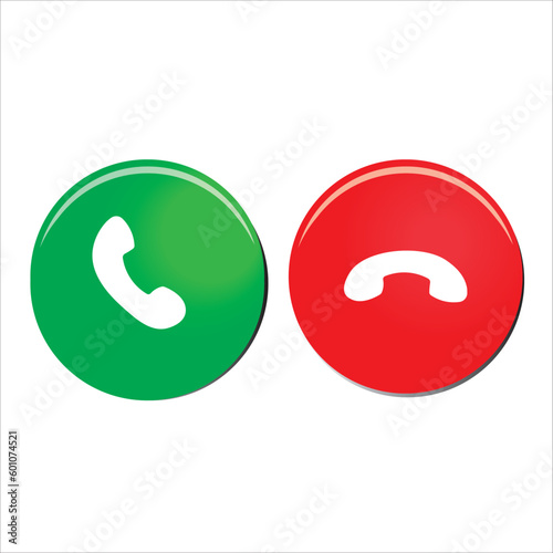 phone call buttons, icon, vector, illustration, symbol