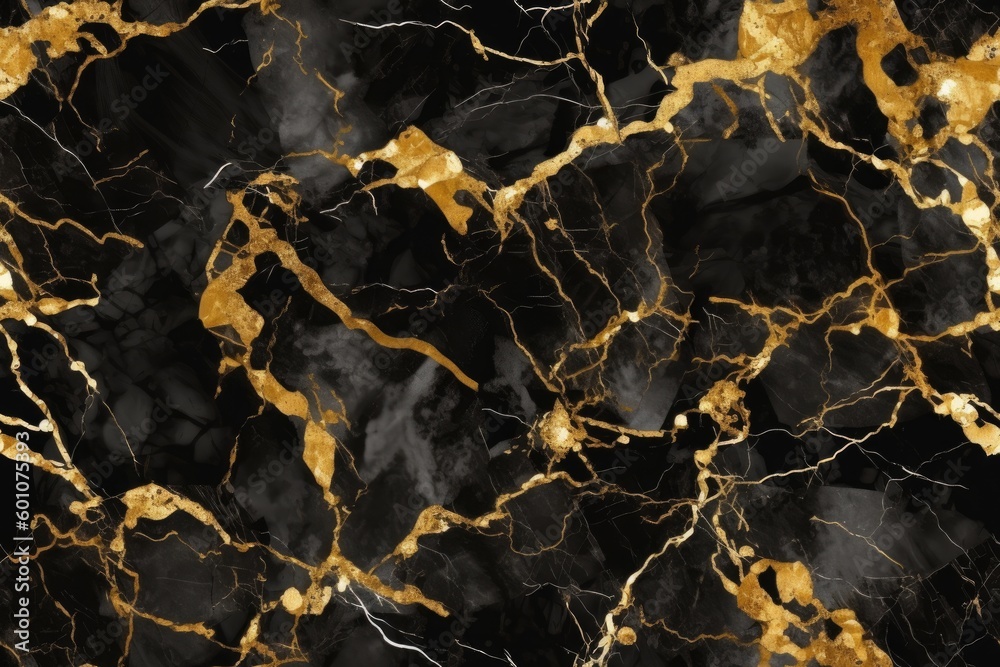 Seamless Gold Black marble pattern for art decor Seamless Gold Black marble pattern for art decor