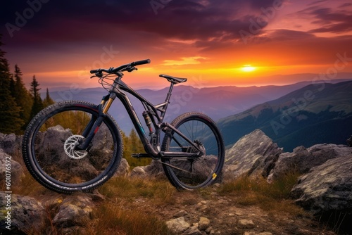 sunset on bike