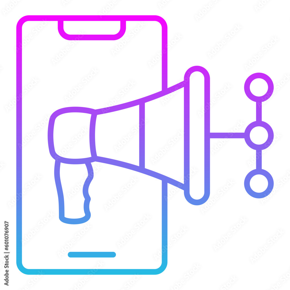 Mobile Marketing Icon Mobile Marketing Icon