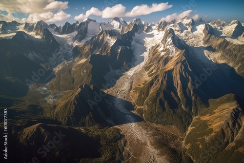 Ice covered mountains