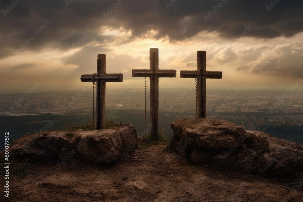 Crosses on a mountain Crosses on a mountain