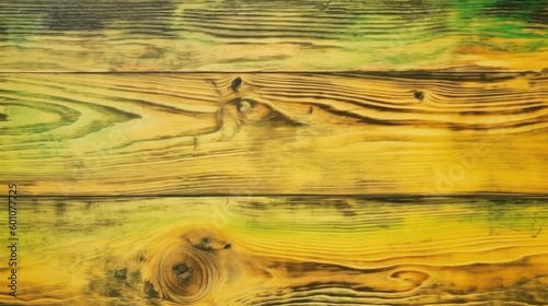 Wallpaper Mural Abstract green yellow background for design. Toned old stained wood. Gradient. Light spot. Generative AI. Torontodigital.ca