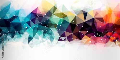 abstract background, geometric shapes, lines, triangles, colors