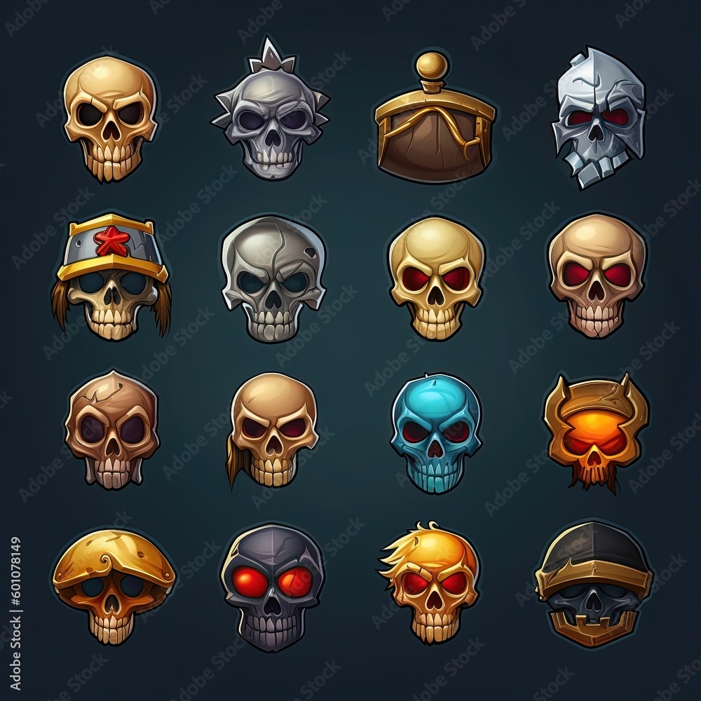 gothic skull death game ai generated gothic skull death game ai generated
