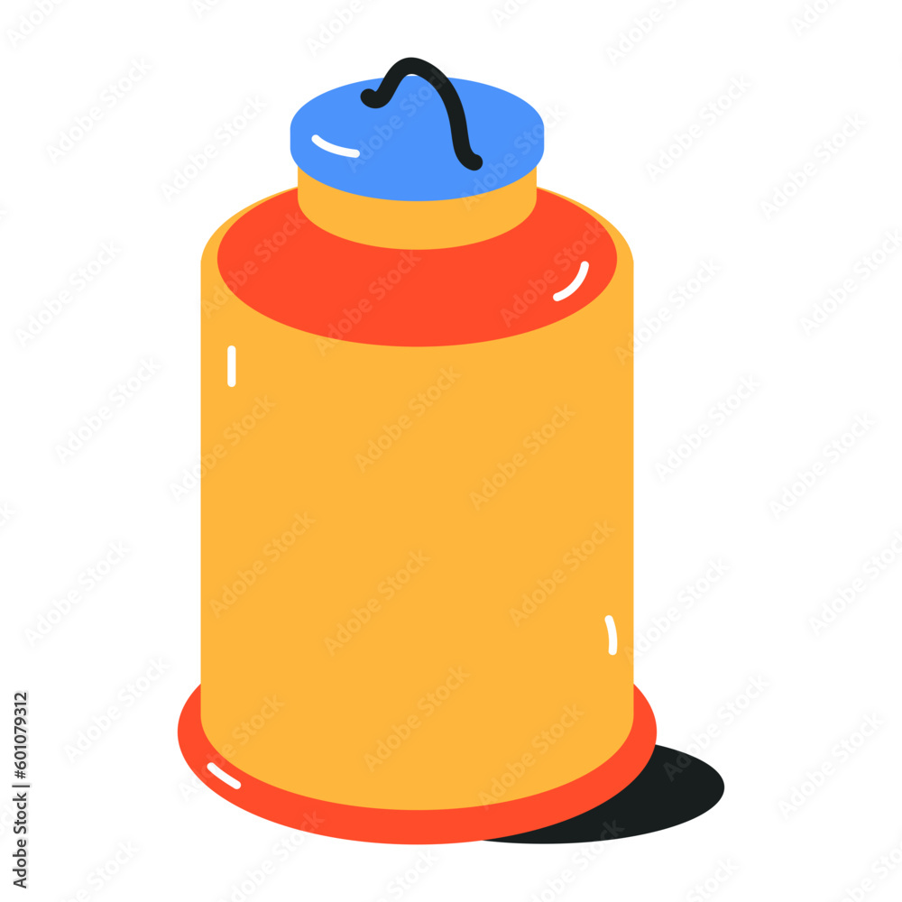 Easy to use flat icon of milk container Easy to use flat icon of milk container